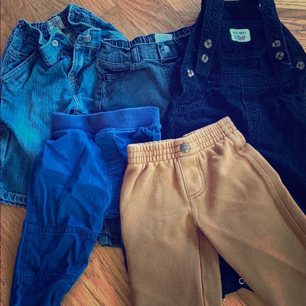 2 for $20 Baby boy lot of 5 pants 6-9mos